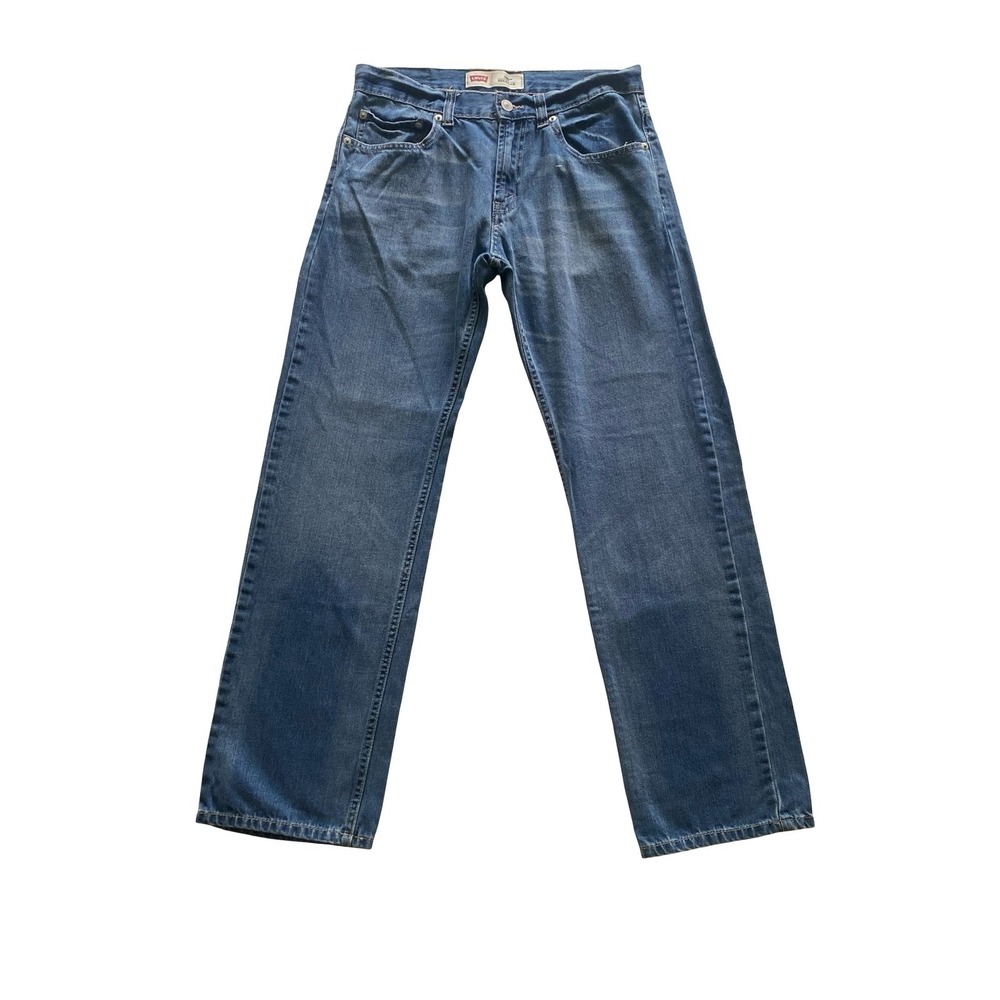 Levi's 505 Jeans 29x29 Blue Denim Straight Leg 100% Cotton 18 Regular